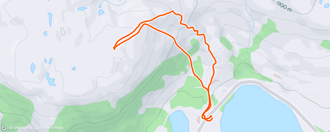 Map of the activity, Minitur på veien hjem fra Vestlandet
