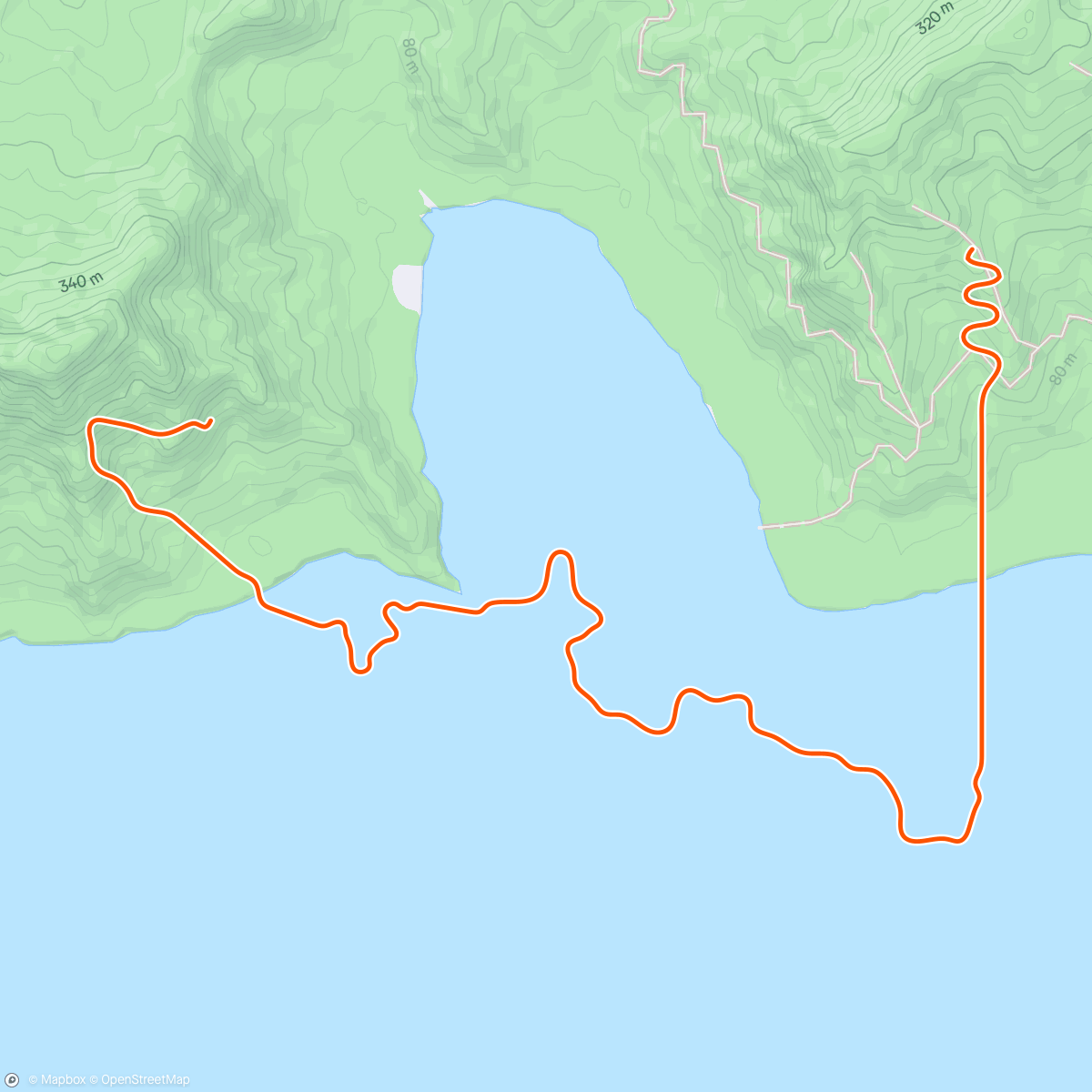 Map of the activity, Zwift - Watopia