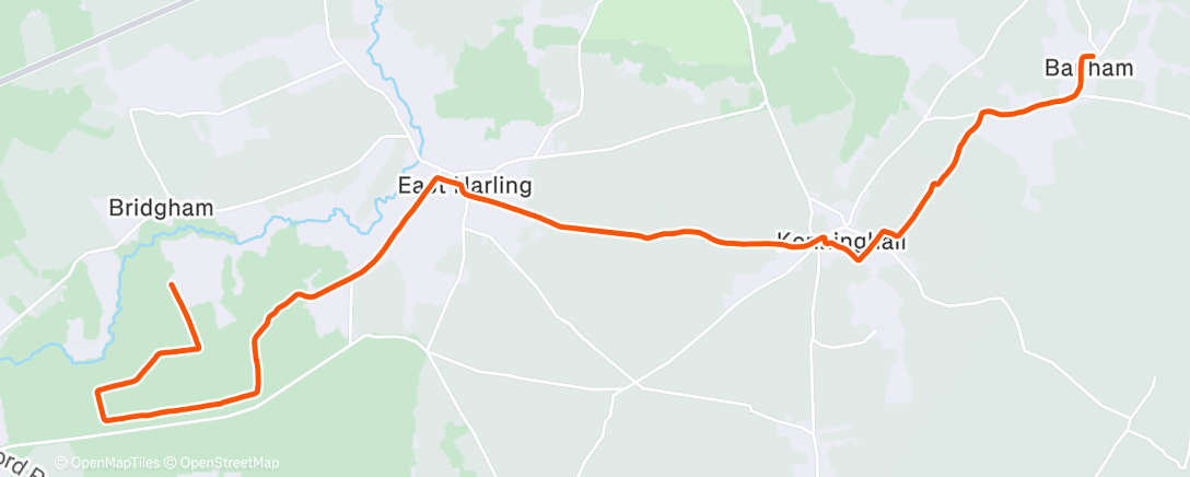 Mapa de la actividad (Morning Run)