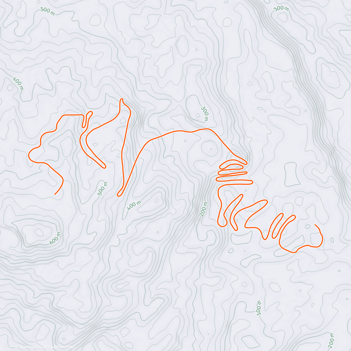 Map of the activity, TrainingPeaks Virtual - Climber's Delight