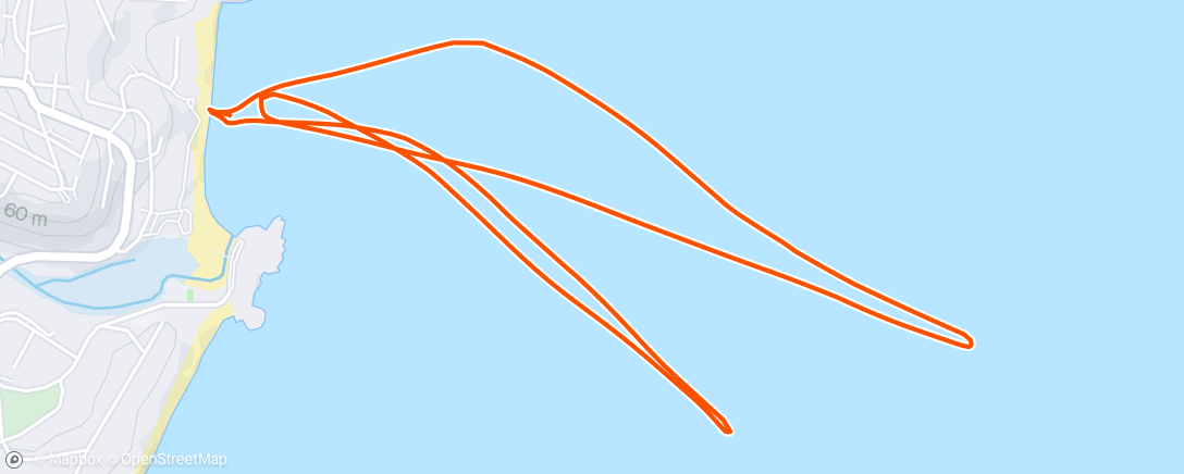 Map of the activity, Morning Kayak
