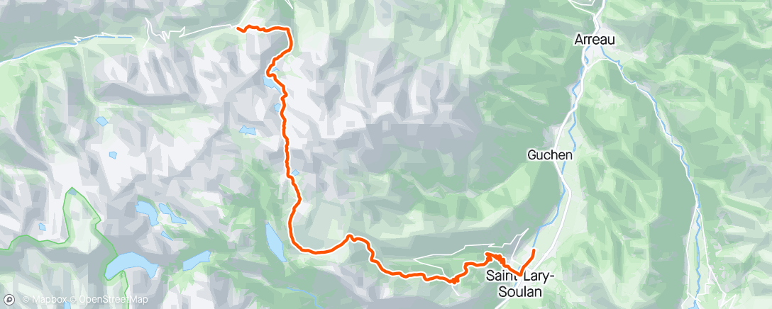 Mappa dell'attività Trail le matin