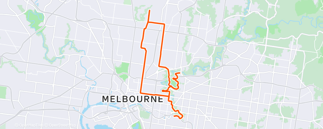 Map of the activity, Morning Ride