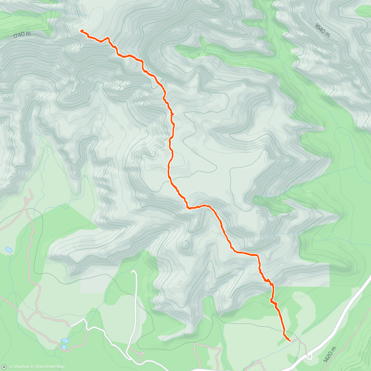 Map of the activity, Sedona - warmup trek for Humphries/Agazzi summit attempt