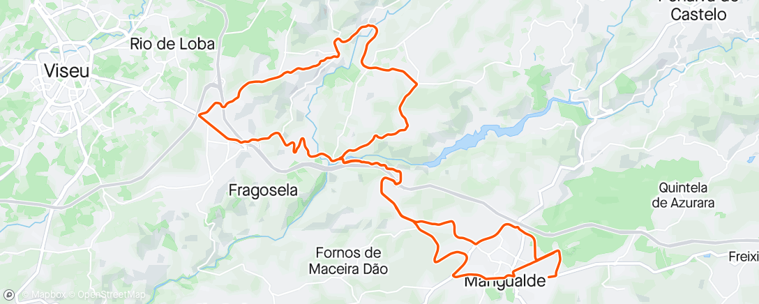 Mapa da atividade, Volta de bicicleta vespertina