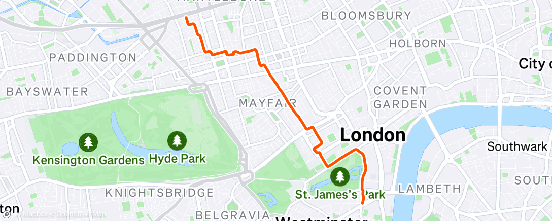 Map of the activity, Morning Ride