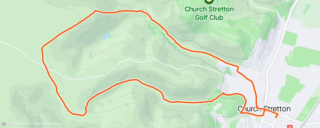 Map of the activity, Townbrook and Carding Mill Valley