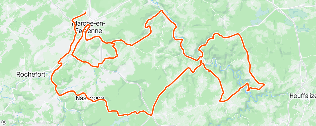 Map of the activity, Famenne Ardenne Classic P19