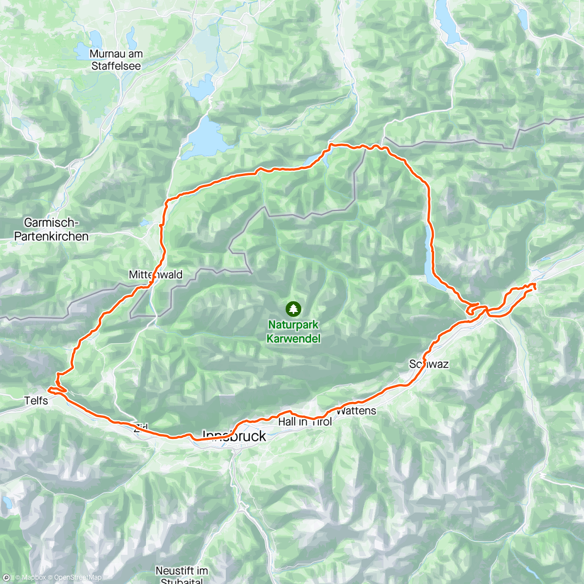 Mapa de la actividad, Karwendel - long time no see