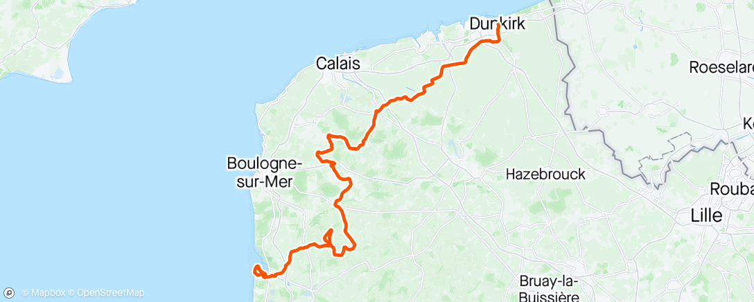 Map of the activity, 4 Jours de Dunkerque •1
