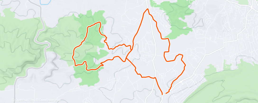 Карта физической активности (Bicicleta eléctrica por la tarde)