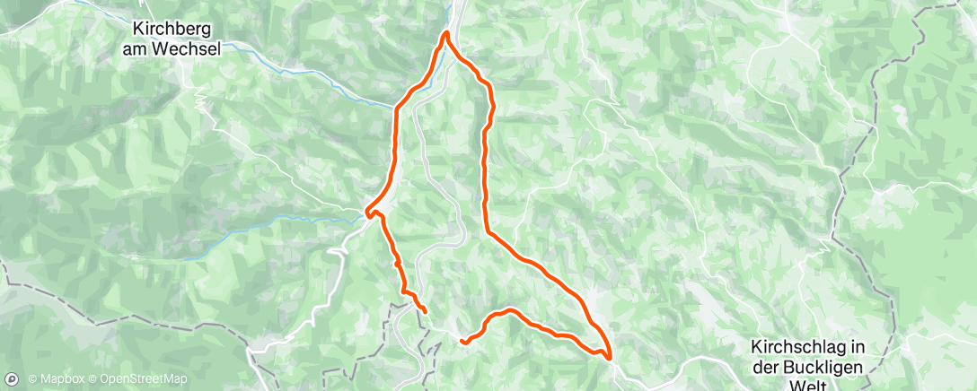 Map of the activity, Evening Ride