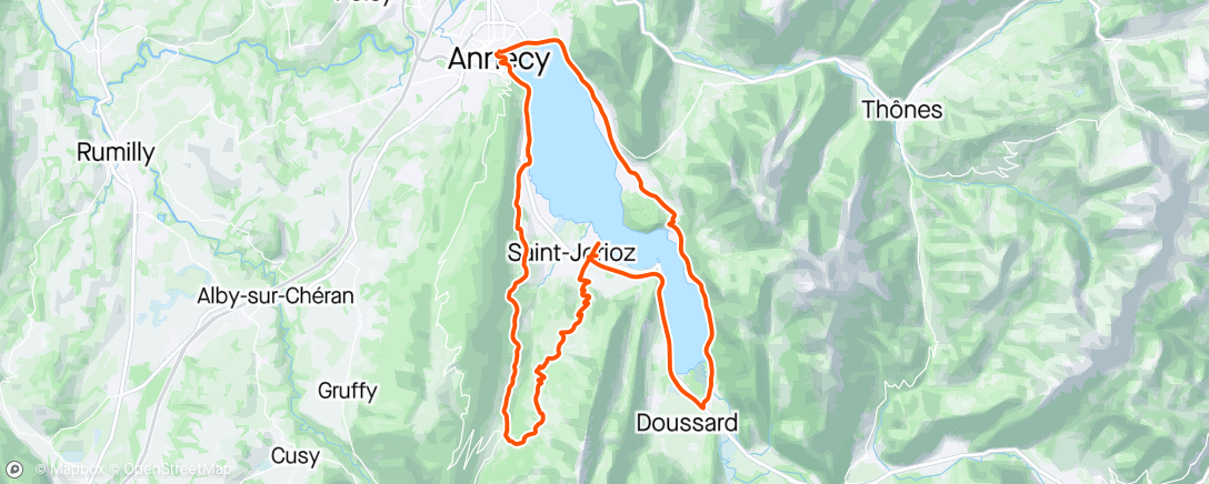 Map of the activity, Annecy 2 - Col de Leschaux