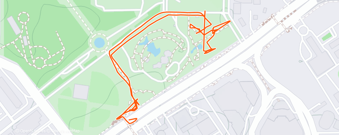Map of the activity, Afternoon Walk