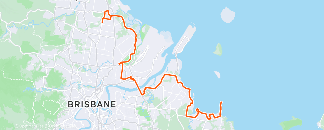Map of the activity, Morning Ride