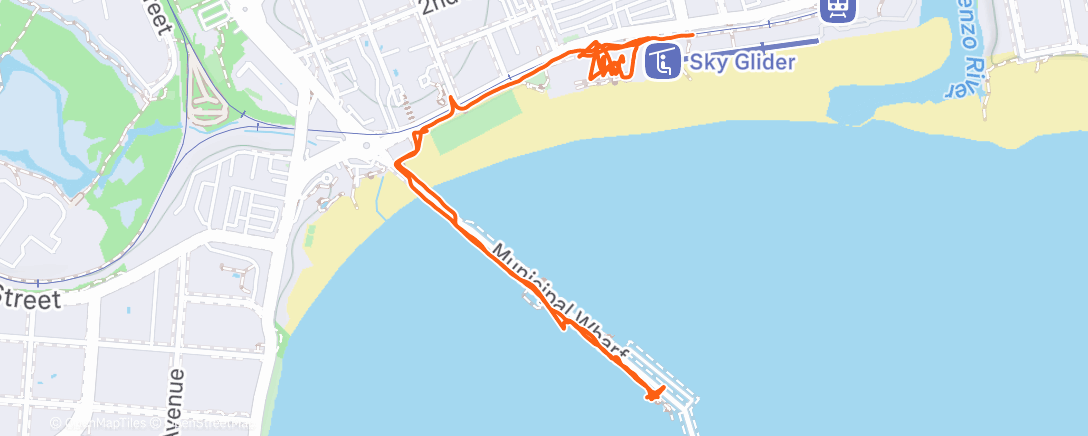 Map of the activity, Afternoon Walk
