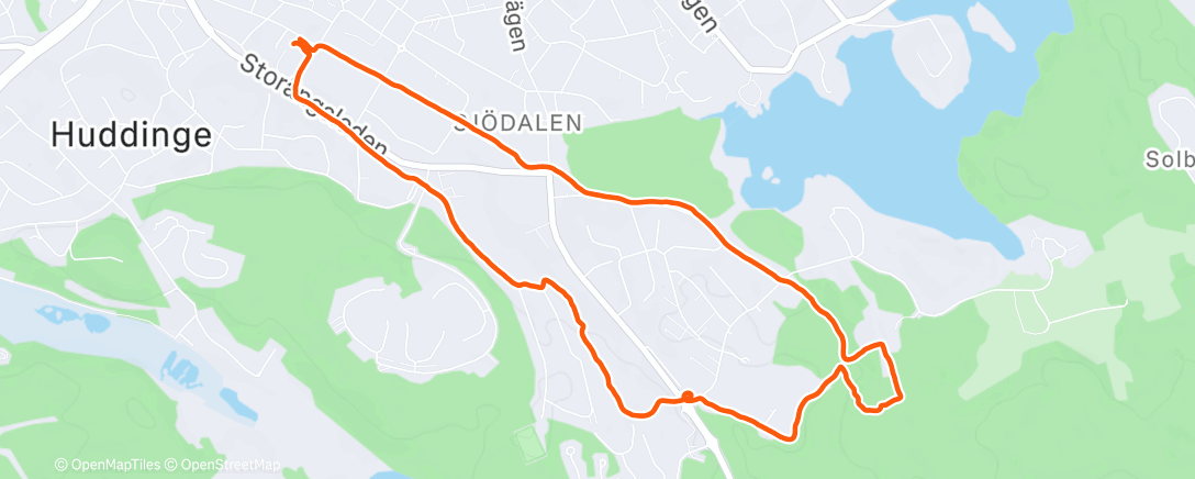 Map of the activity, Pannlampstrail i kylan och frusna snön under friidrotten. Sen curling!