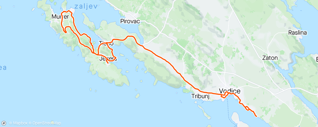 Map of the activity, Hrvatska day #6