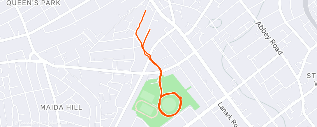 Map of the activity, London