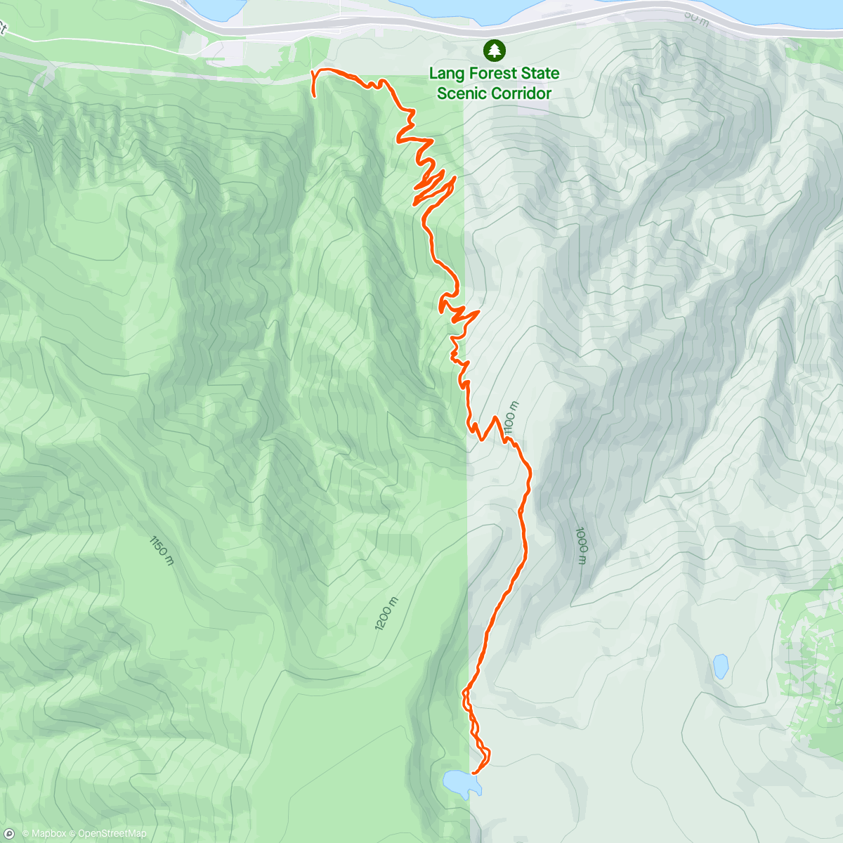 Map of the activity, Wyeth to North Lake