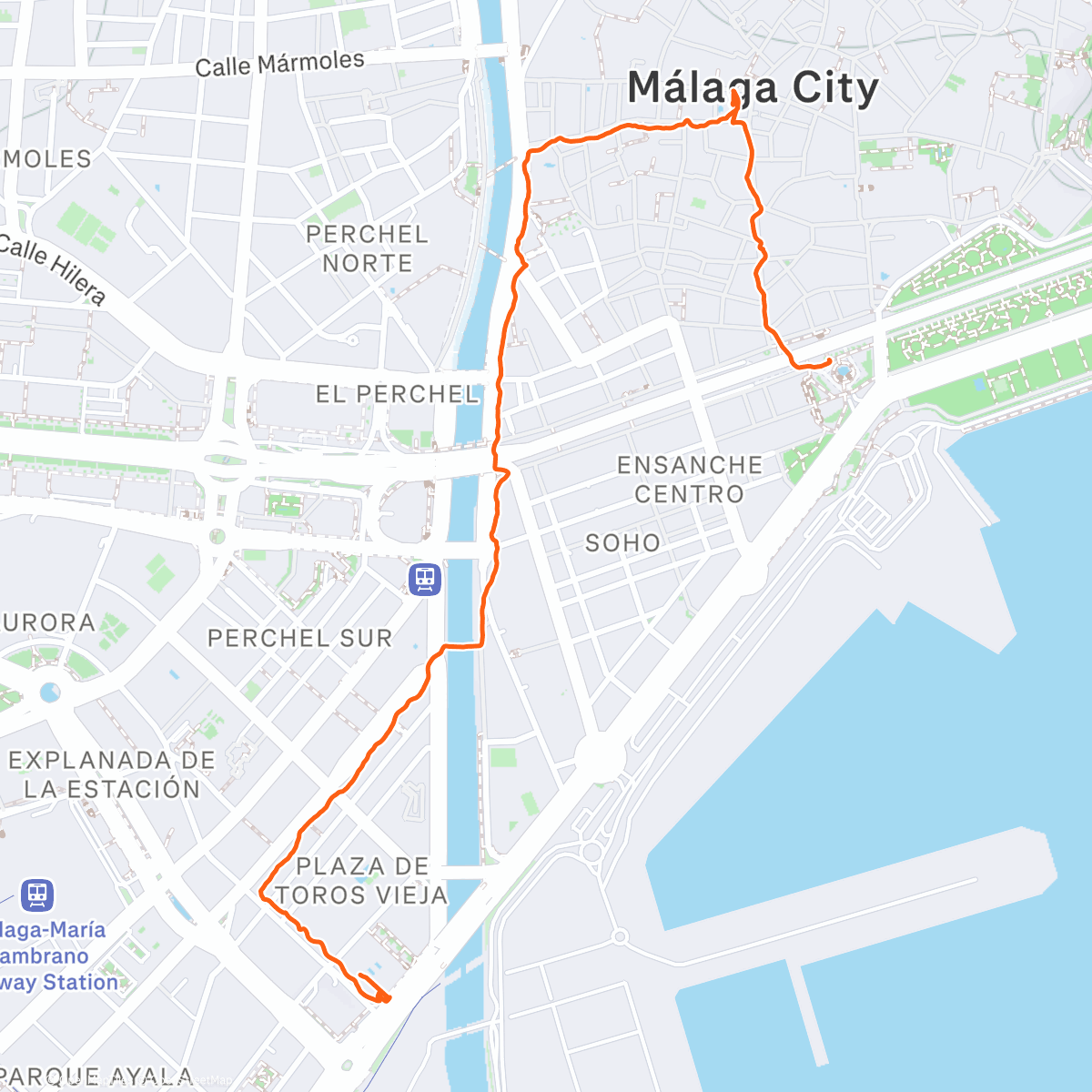 Map of the activity, Nachtwandeling