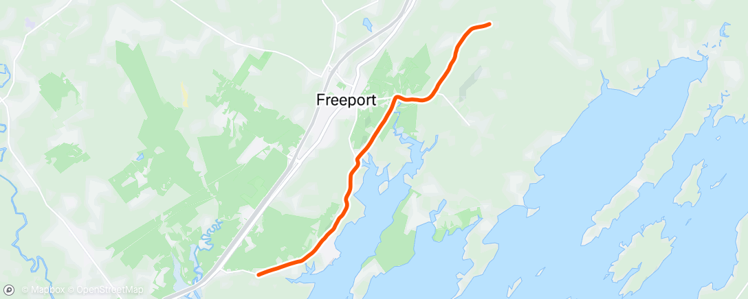 Map of the activity, Afternoon Ride