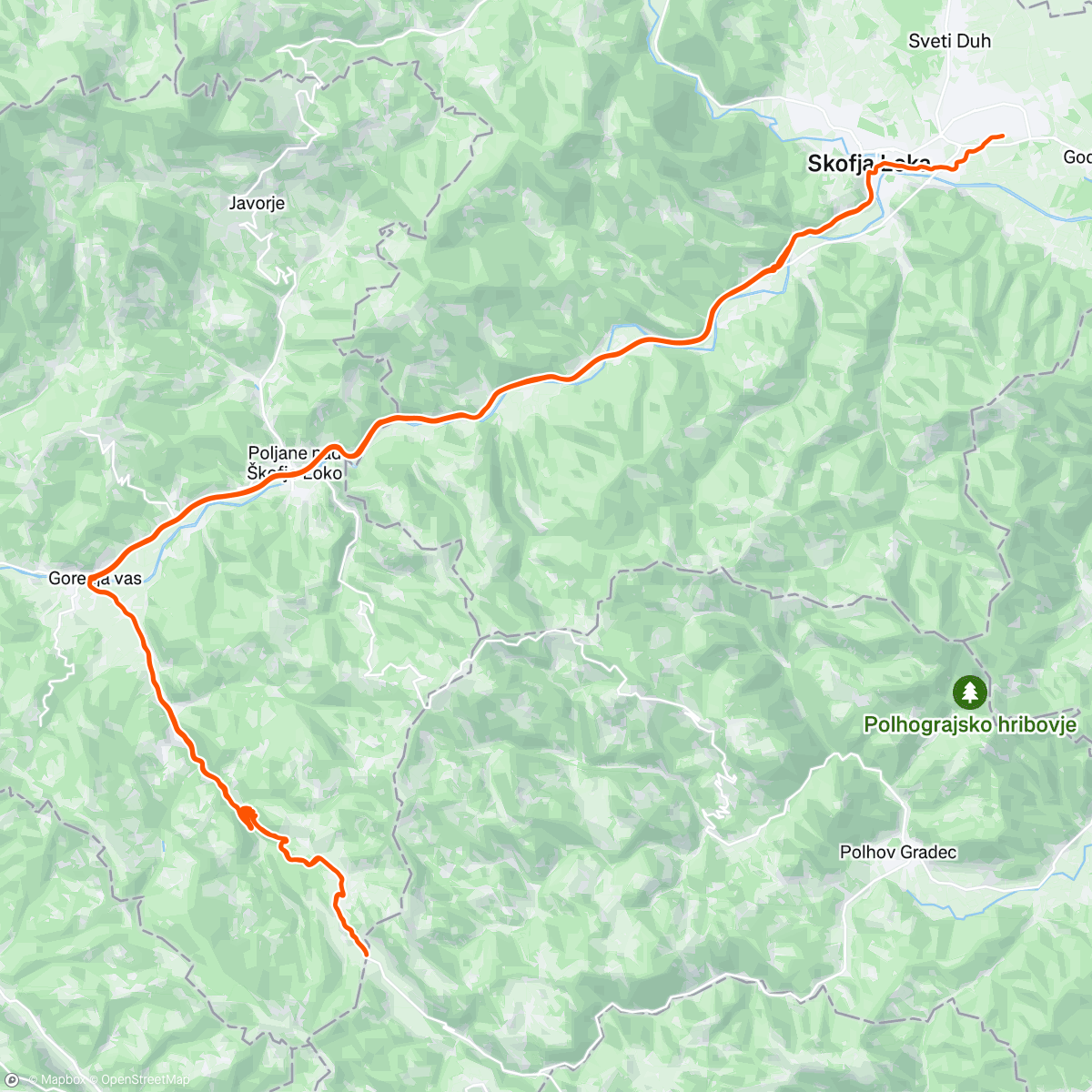 Map of the activity, Passo Lucine