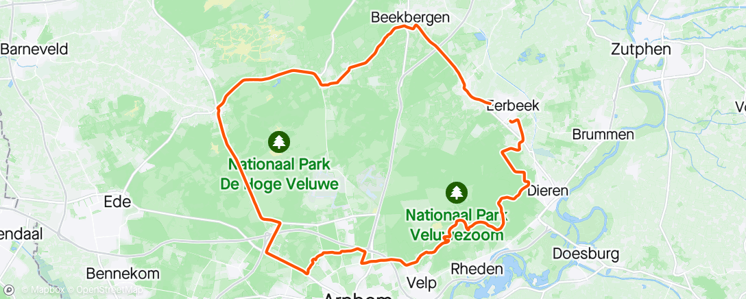 Map of the activity, Rondje op de Checkpoint