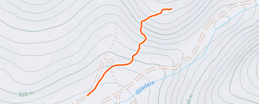 Map of the activity, Lunch Hike