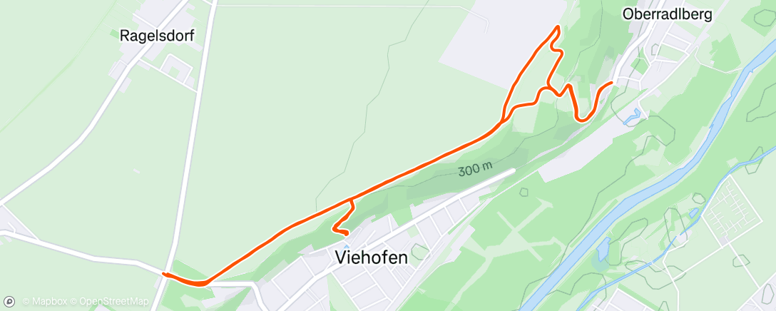 Map of the activity, Short trail mit Michi