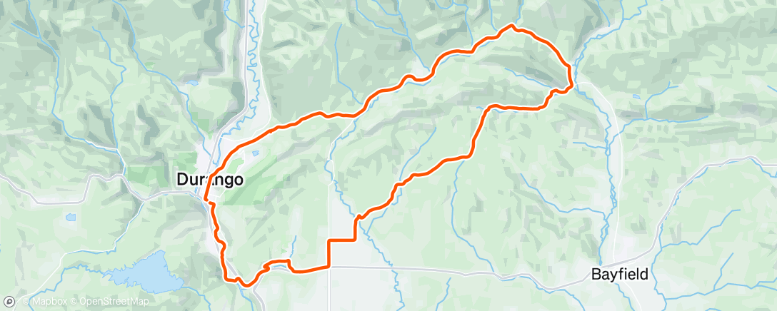 Map of the activity, Afternoon Ride