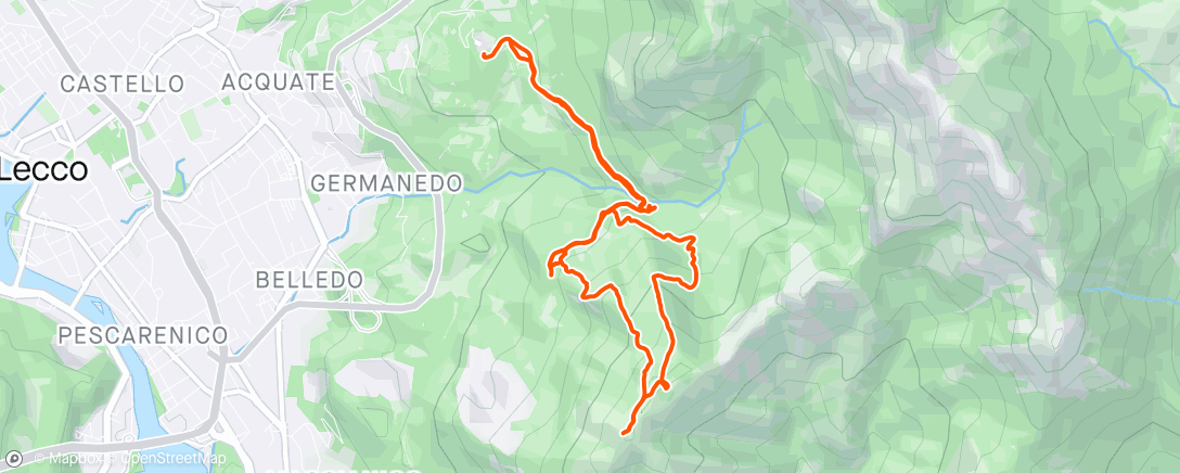 Mappa dell'attività Afternoon Hike