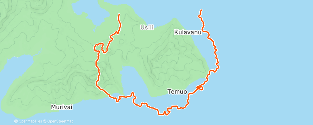 Map of the activity, Zwift — vo2 max 5x2 in Watopia