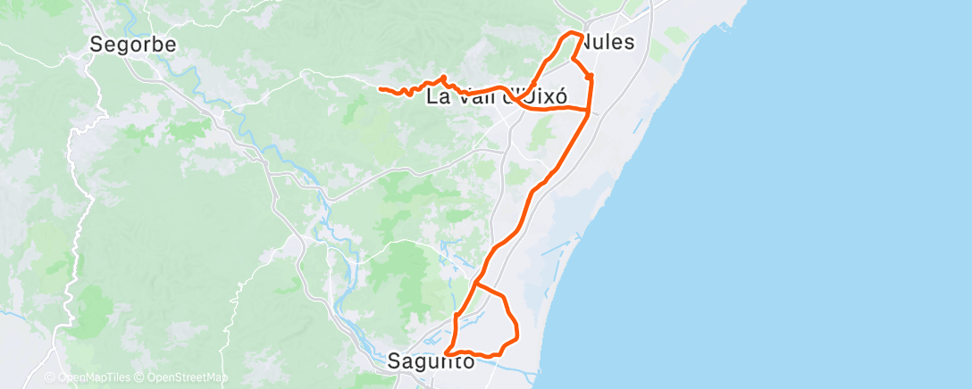 Карта физической активности (Vuelta ciclista por la mañana)