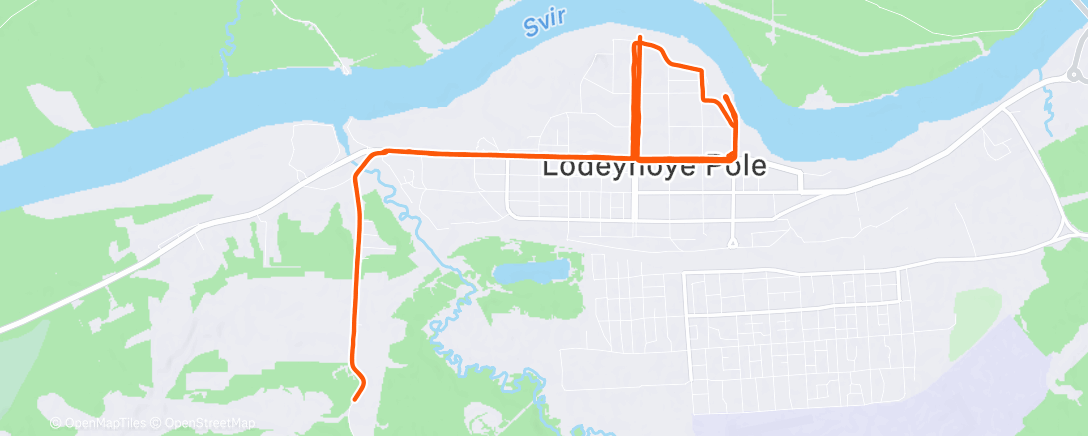 Карта физической активности (Afternoon Run)