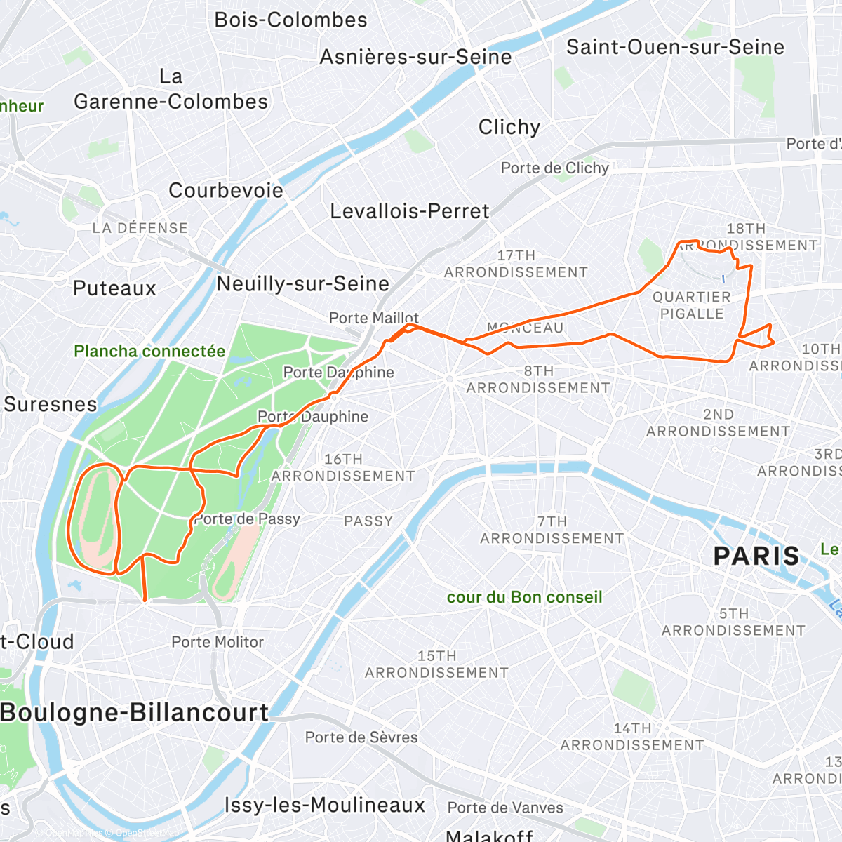 Карта физической активности (Gravel)