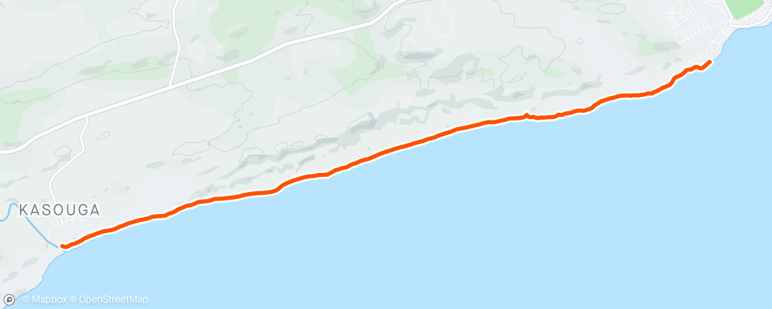 Map of the activity, Port Alfred to Kasouga Beach Walk