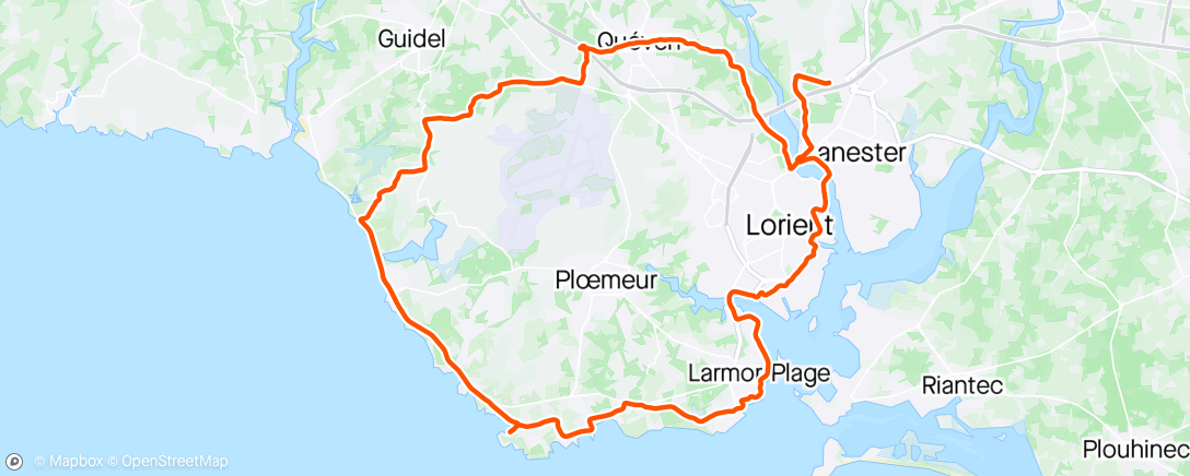 Map of the activity, Sortie vélo club Skoda Bretagne