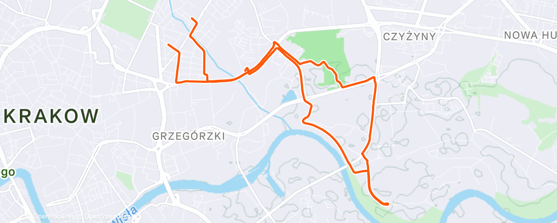 Map of the activity, Morning Ride
