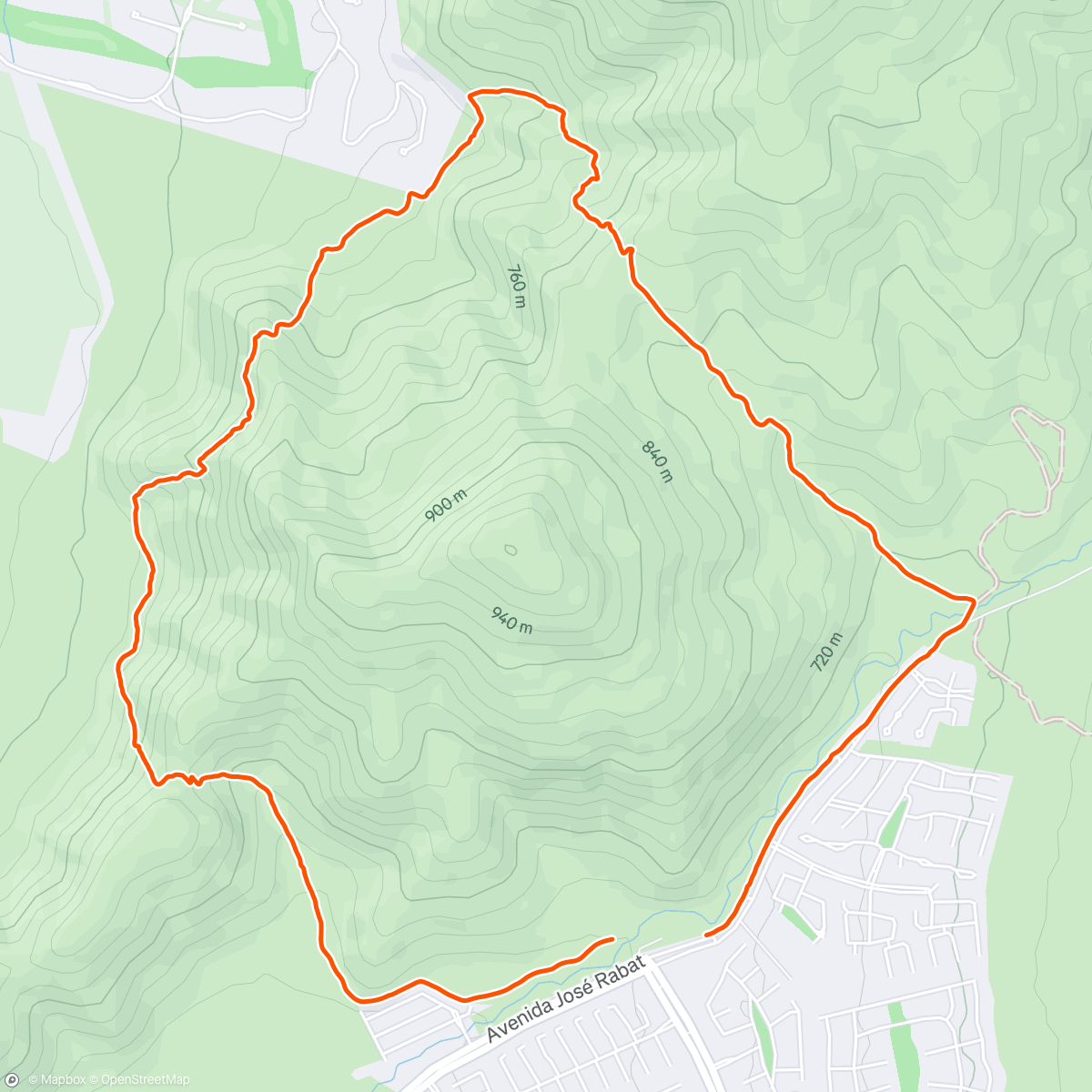 Map of the activity, Morning Trail Run
