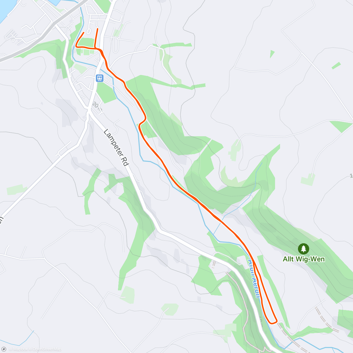 Map of the activity, Morning Walk
