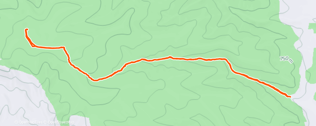 Map of the activity, Yerga, por el barranco de Valverde