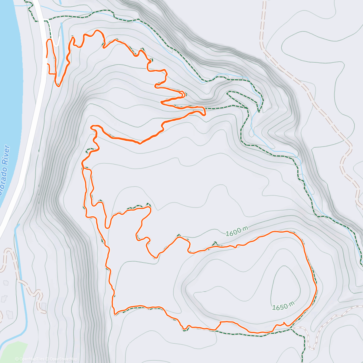 Map of the activity, Morning Hike