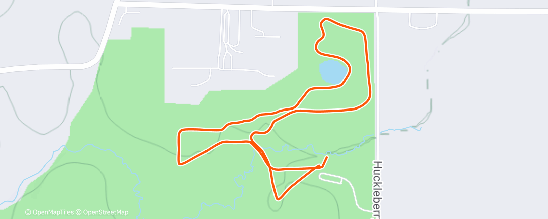 Map of the activity, Afternoon Nordic Ski