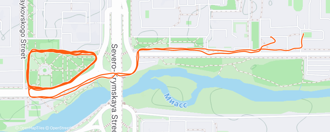 Map of the activity, Трейлраннинг (день)