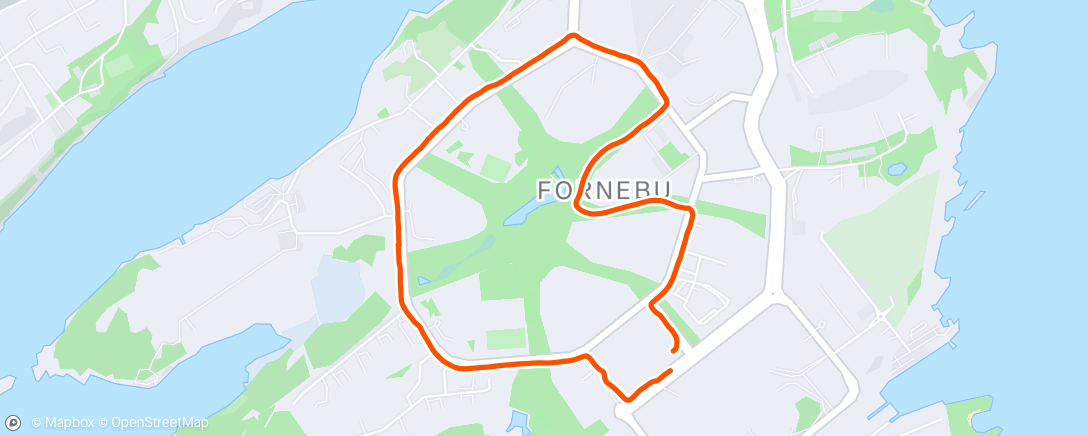 Map of the activity, Morning Run