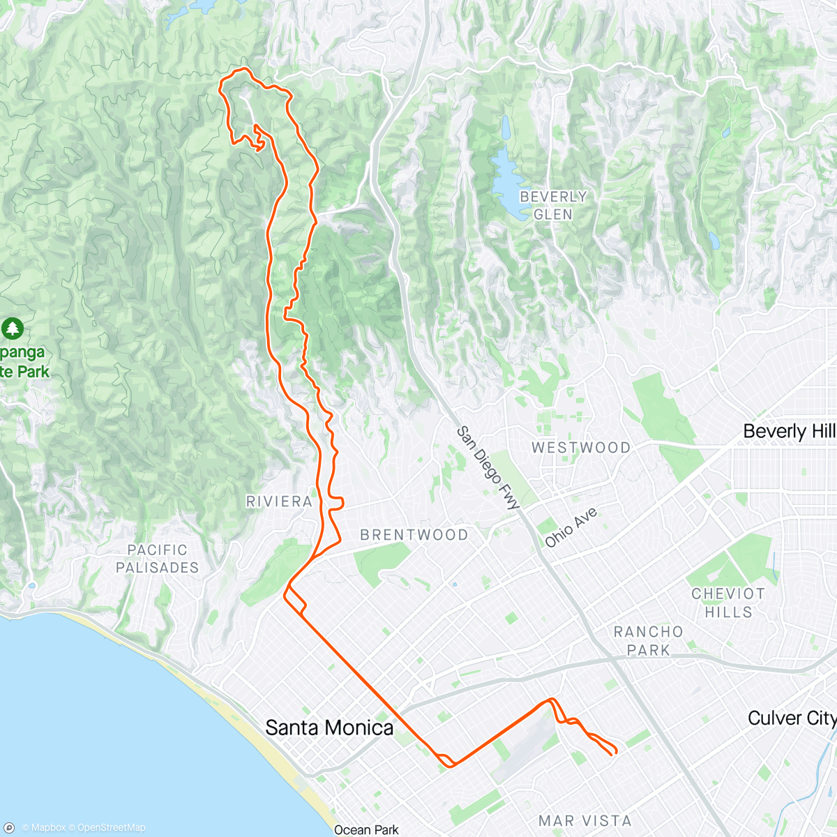 Карта физической активности (Back on the mountain bike)