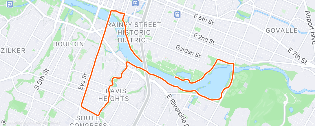 Map of the activity, Morning Run