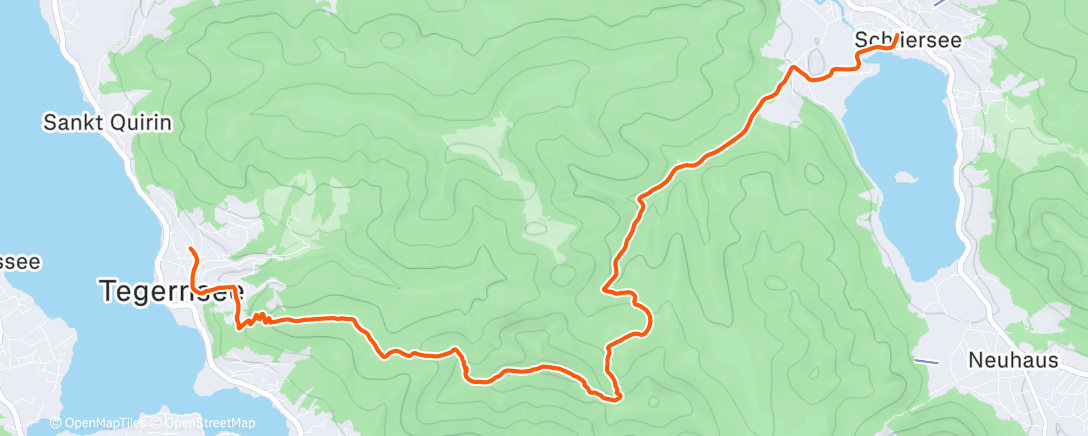 Map of the activity, Morning Hike ☀️