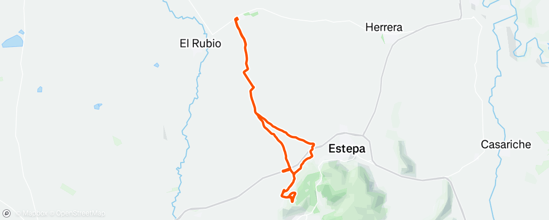 Mapa de la actividad, Bicicleta de montaña matutina